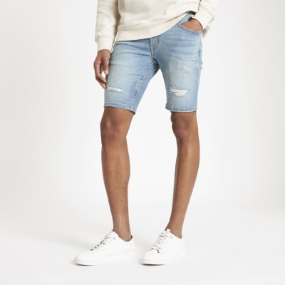 river island skinny ripped jeans