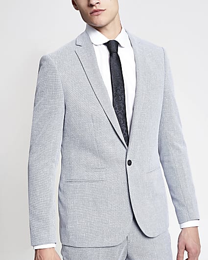 Light blue skinny suit jacket