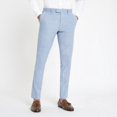 blue skinny trousers