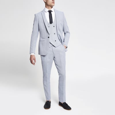 light blue suit