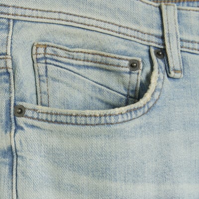 Light blue slim fit jeans River Island