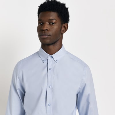 Stretch oxford 2025 slim fit shirt