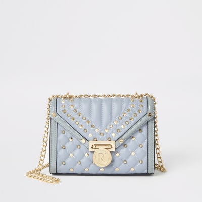 river island blue bag