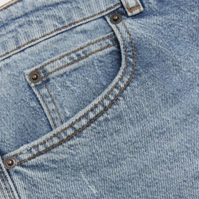 Light blue tapered jean River Island