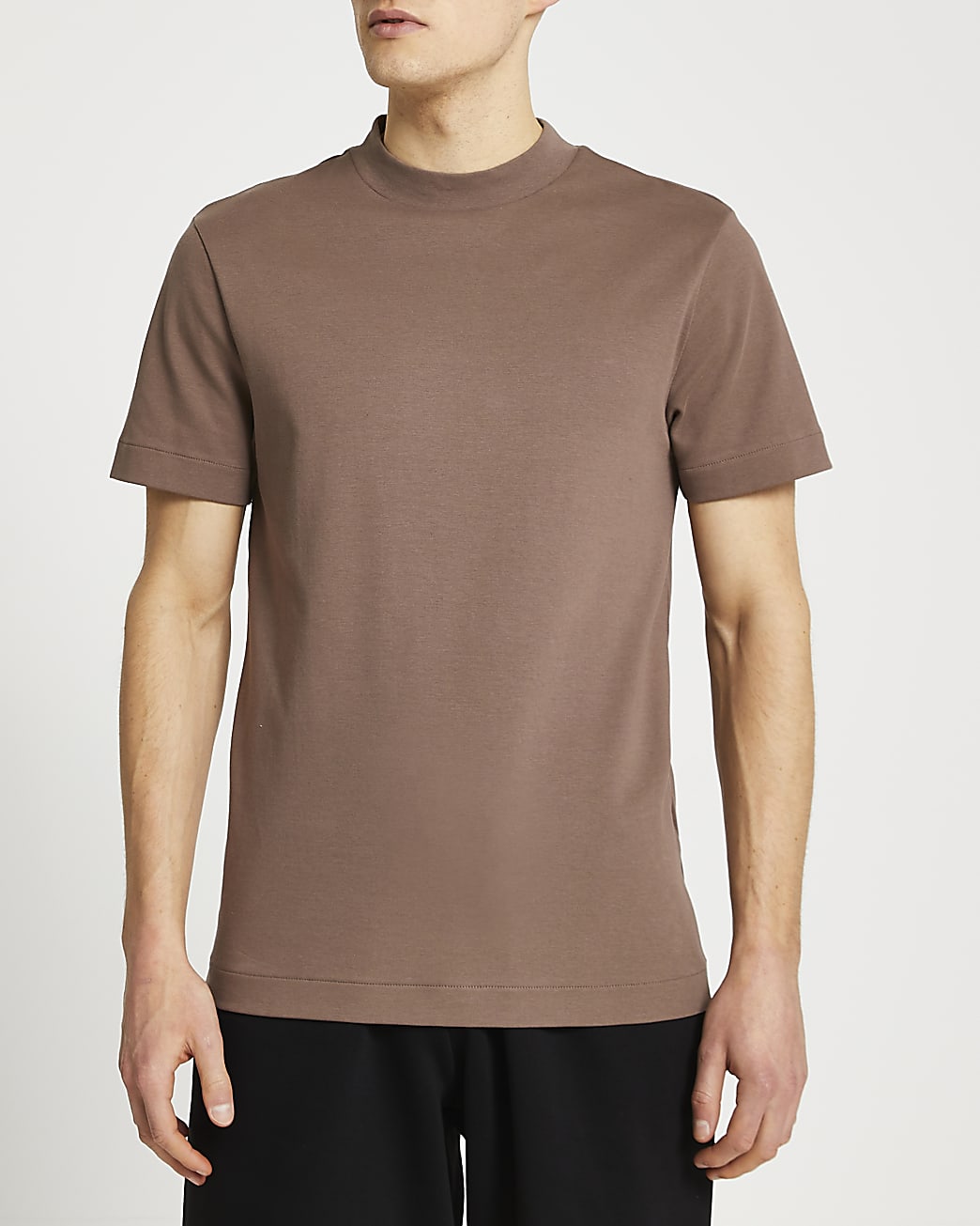 Light brown premium slim fit t-shirt