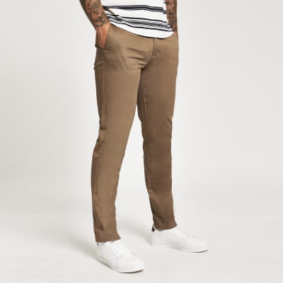 skinny fit chino trousers