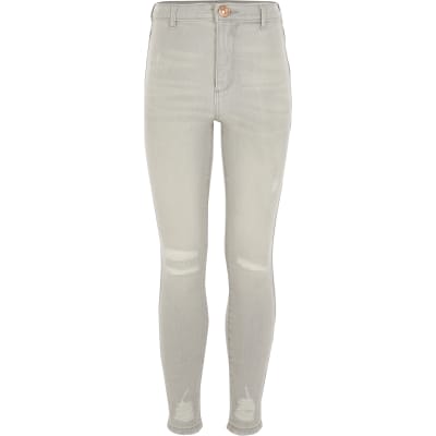 light grey jeggings