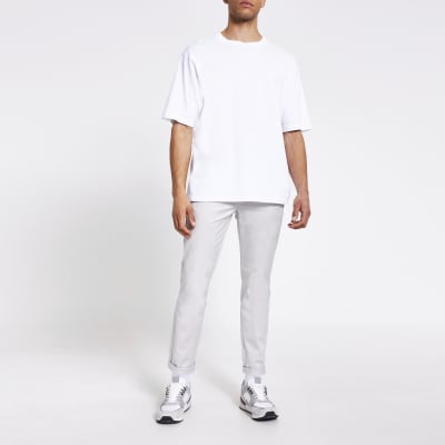 light grey skinny chinos