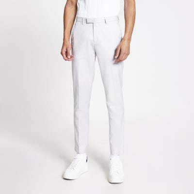 linen skinny trousers