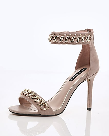 360 degree animation of product Light pink chain barely there sandals frame-23