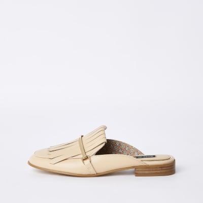 river island backless loafers