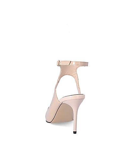 360 degree animation of product Light pink patent cut out court shoe frame-8