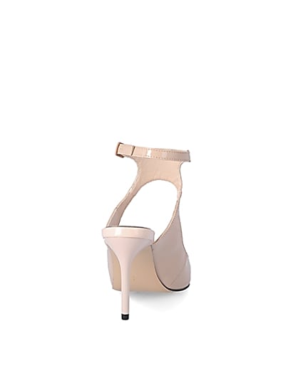 360 degree animation of product Light pink patent cut out court shoe frame-10