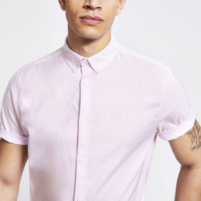 light pink slim fit shirt