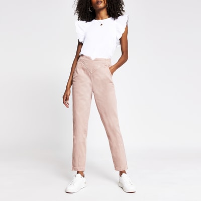 river island pink jeans