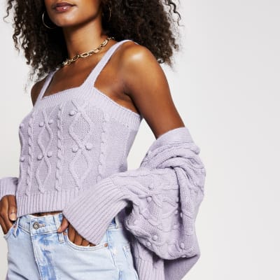 river island lilac cardigan