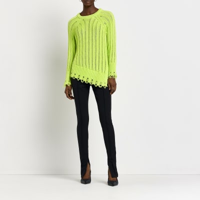 lime green jumper ladies