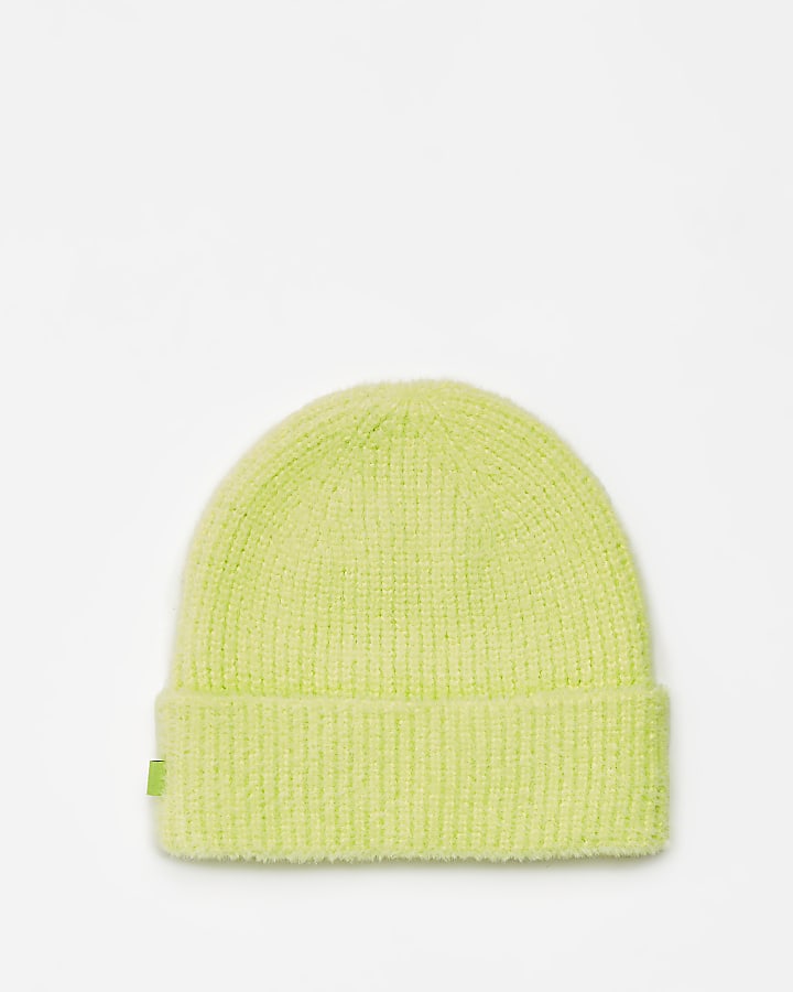Lime green Fisherman Beanie hat