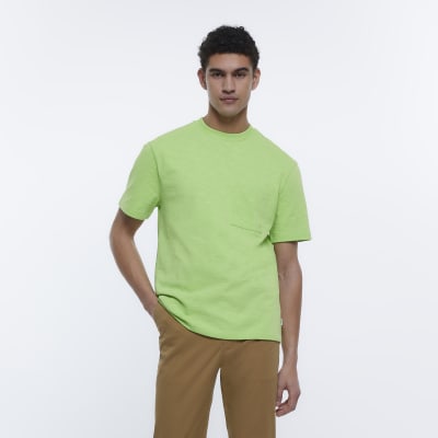Lime green Holloway Road regular fit t-shirt | River Island