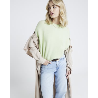 Lime oversized jumper best sale