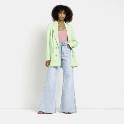 river island lime green blazer