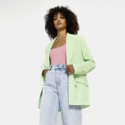 Lime green shop jacket river island