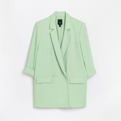 Lime green oversized blazer