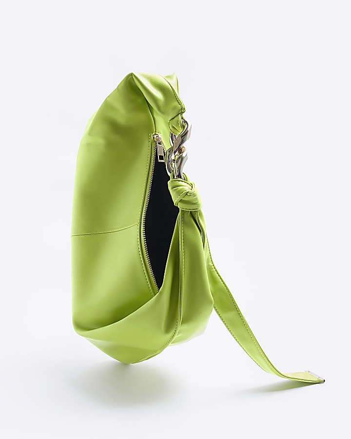Lime green slouch shoulder bag