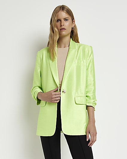 Lime oversized blazer