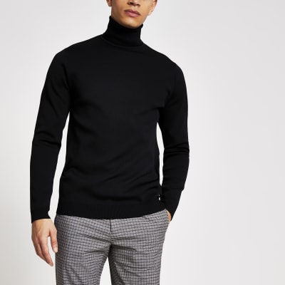 river island mens roll neck