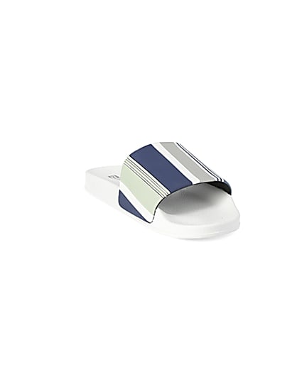 360 degree animation of product Maison blue stripe sliders frame-19
