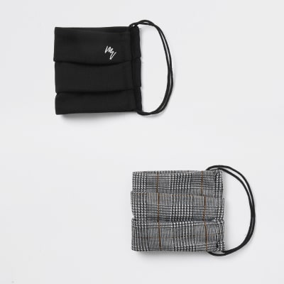Maison Riviera black check 2 pack