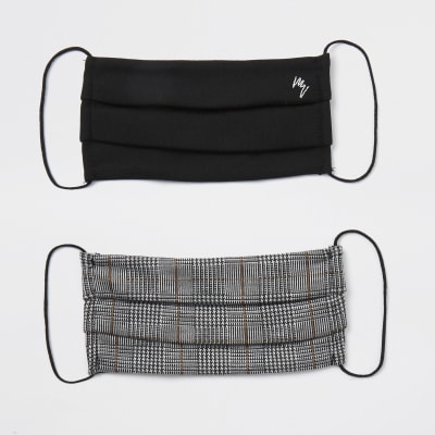 Maison Riviera black check 2 pack