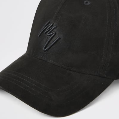 black suede cap