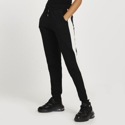 Maison Riviera black joggers