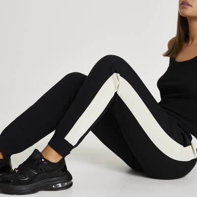 Maison Riviera black joggers