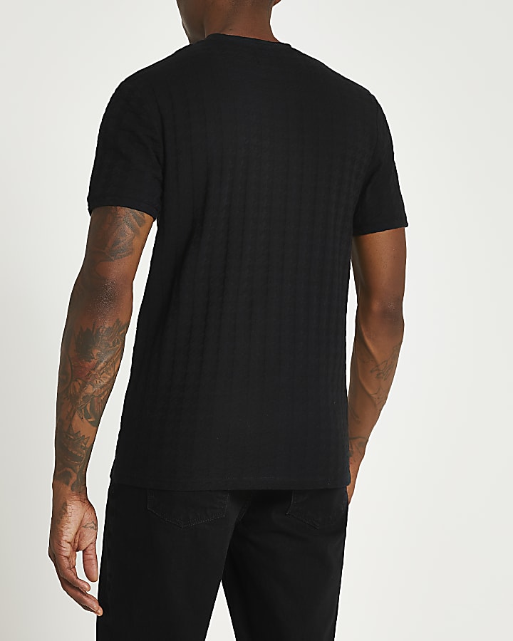 Maison Riviera black slim fit t-shirt