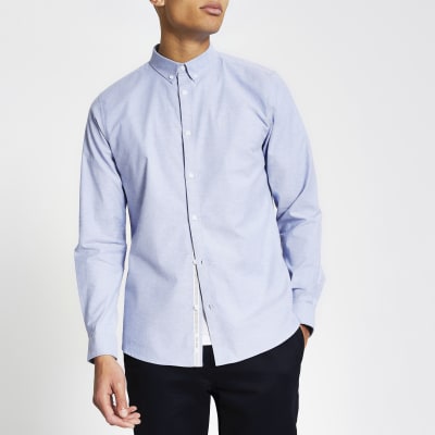 river island mens slim fit shirts