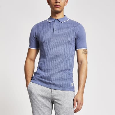 knitted polo shirt