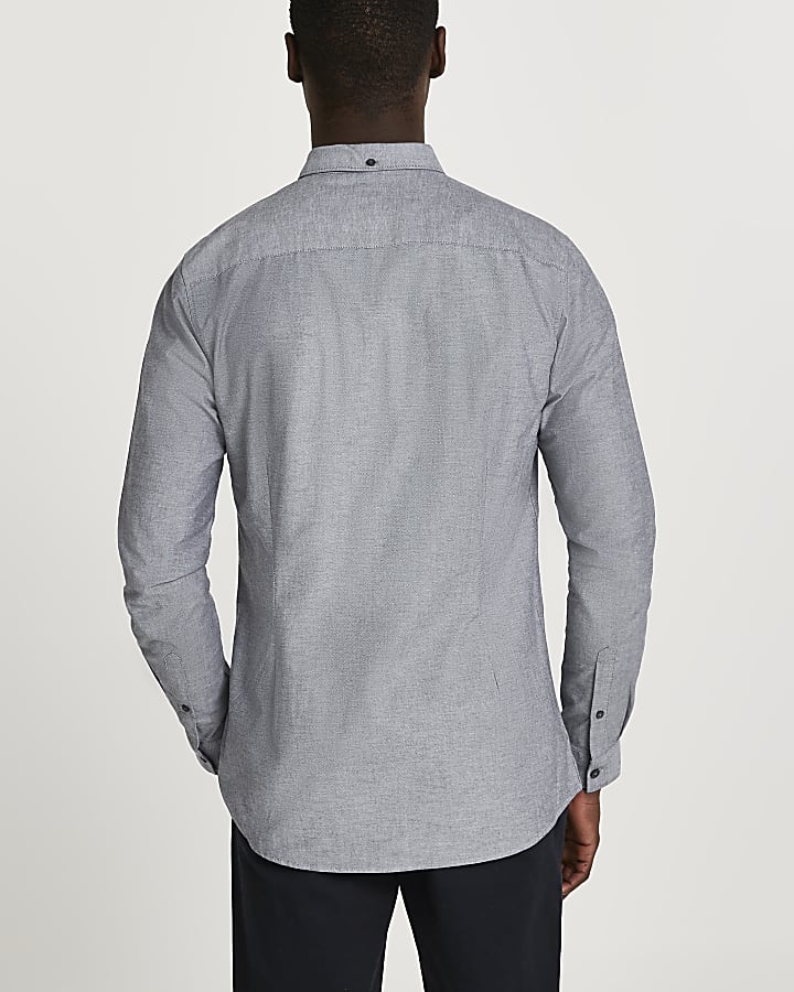​Maison Riviera grey long sleeve shirt