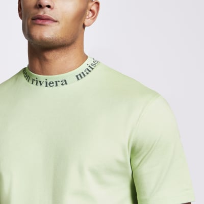 light green crew neck