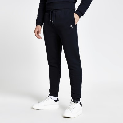 navy slim fit joggers