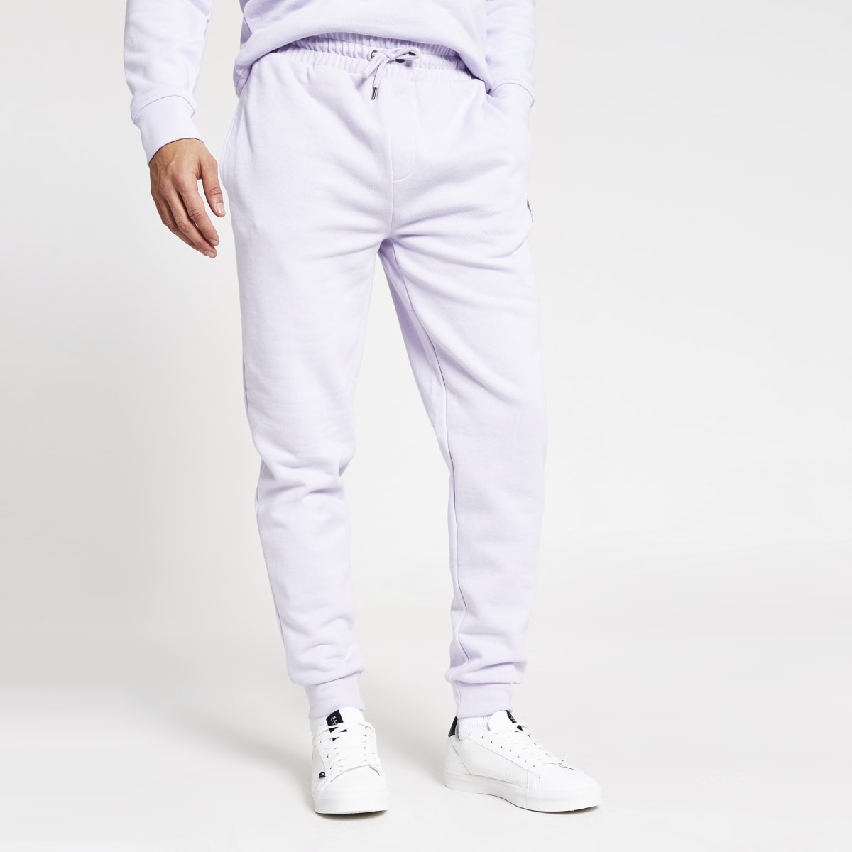 Maison Riviera purple slim fit joggers
