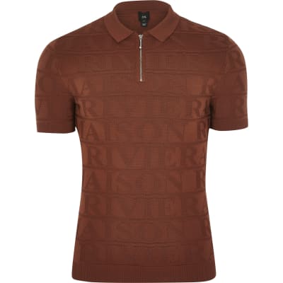 muscle fit polo t shirt