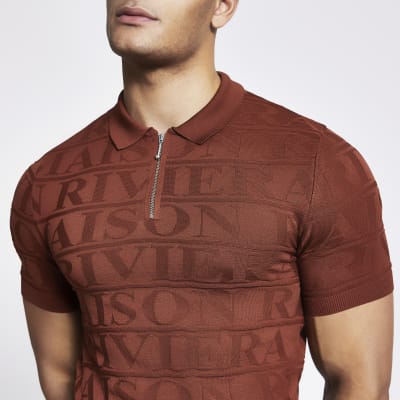 muscle polo shirts