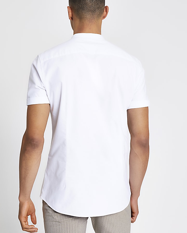 Maison Riviera white short sleeve shirt