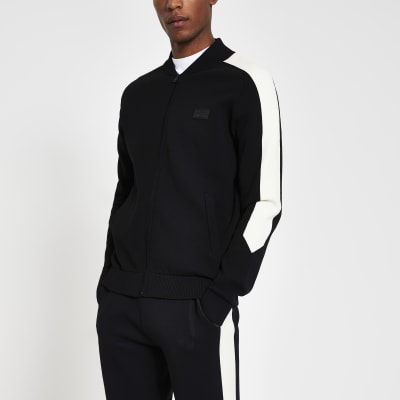 Masion Riviera black slim fit jacket