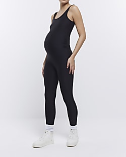 Maternity black jumpsuit