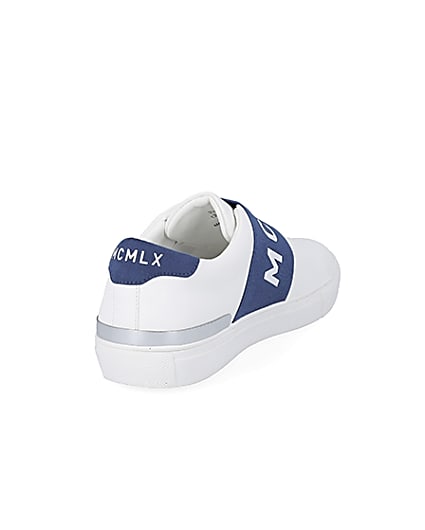360 degree animation of product MCMCLX white elasticated trainers frame-11