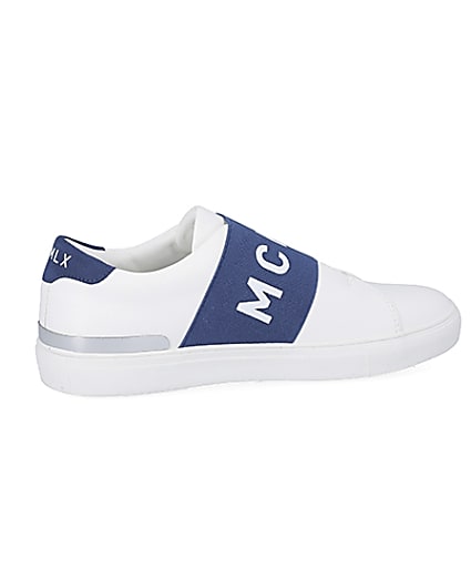360 degree animation of product MCMCLX white elasticated trainers frame-14